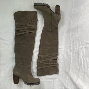 Apepazza "New Orleans" Suede Over-the-Knee Heeled Boot